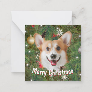 Corgi Kerstmis Notitiekaartje
