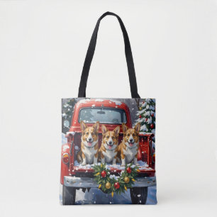 Corgi Kerstmis Rode Truck Vakantie Draagtas