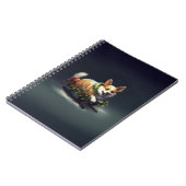 Corgi Kerstmis sneeuw winter Notitieboek (Linkerzijde)