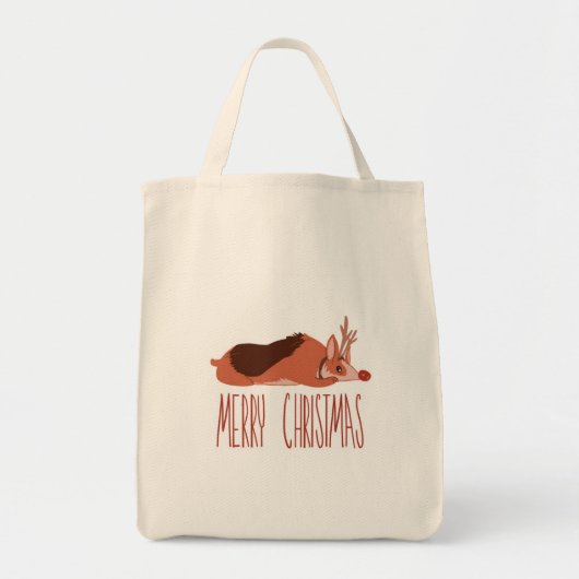 Corgi Kerstmis Tote Bag (Voorkant)