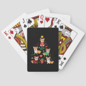Corgi-kerstsierboom Pokerkaarten (Achterkant)