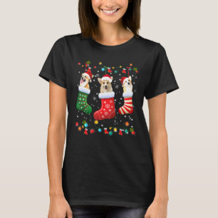 Corgi-kerstSokken Xmas Pajama Dog T-shirt