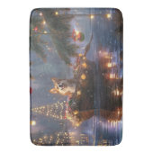 Corgi Kerstvakantie Badmat (Voorkant Verticaal)