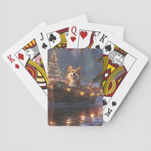 Corgi Kerstvakantie Pokerkaarten (Achterkant)