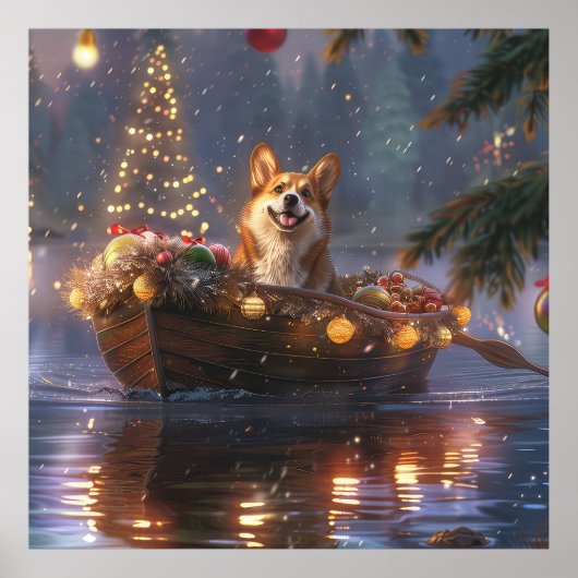 Corgi Kerstvakantie Poster (Voorkant)