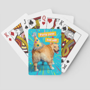 Corgi Kont Verjaardagshoed Pokerkaarten