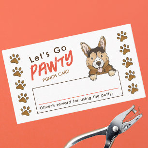 Corgi Laten we gaan Pawty Potty Training Punch Kaa Visitekaartje