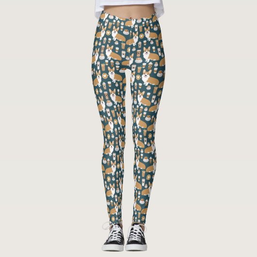 Corgi Leggings - mignons cadeaux de corgi (Devant)