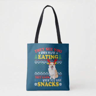 Corgi lelijke kerst ze zien dat je kerstmis eet draagtas