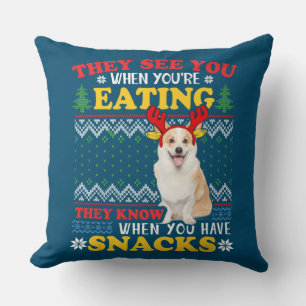 Corgi lelijke kerst ze zien dat je kerstmis eet kussen