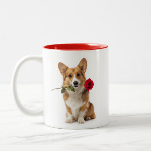 Corgi Liefde Tweekleurige Koffiemok