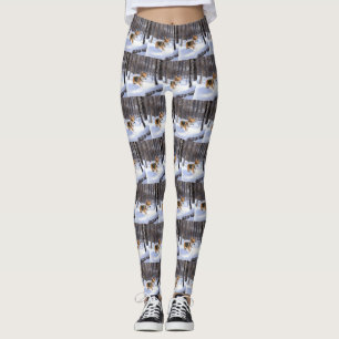Corgi liet het sneeuwen Kerstmis Leggings