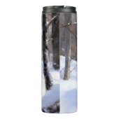 Corgi liet het sneeuwen Kerstmis Thermosbeker (Achterkant)