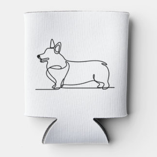 Corgi-lijntekening Blikjeskoeler