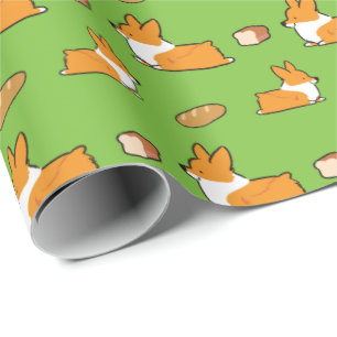 Corgi Loaf Gift Wrapping Paper Cadeaupapier