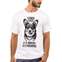 Corgi Logica T-shirt – Als het beweegt is het pers