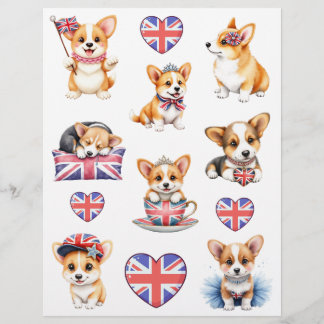 Corgi London Collage Schrapboek Papier