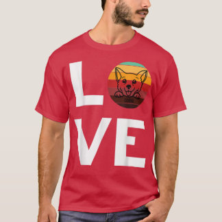CORGI LOVE DOG  Retro Pet Owner Hondenliefhebber P T-shirt