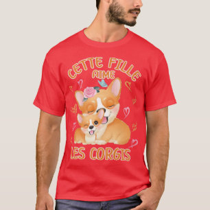 Corgi Love Mam Dog and Baby Youth-524 T-shirt