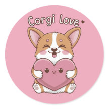 Corgi Love Sticker