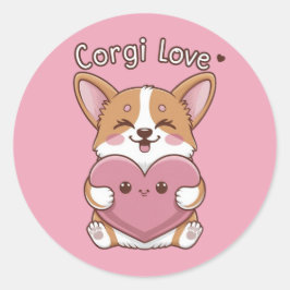 Corgi Love Sticker
