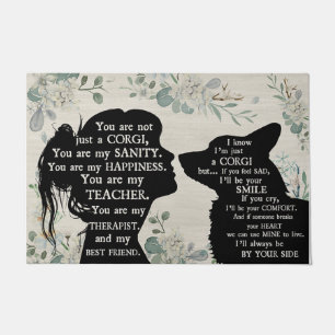 Corgi Lover Gift, Corgi Doormat, Funny Corgi Gift Deurmat