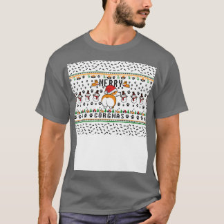 Corgi Lover Kerstmasker T-shirt