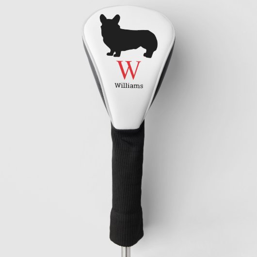 Corgi Lovers Golf Head Hoesje Golfheadcover (Voorkant)