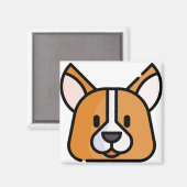 Corgi Magneet (Voorkant / Achterkant)