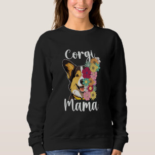 Corgi Mama Bloeit Corgi Moeder van een Corgi Moede Trui