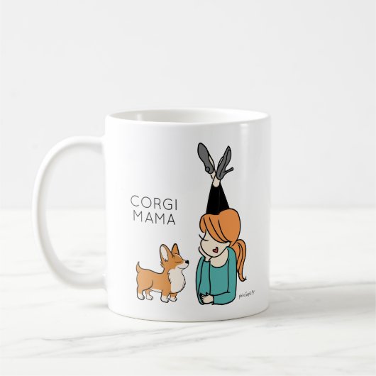 Corgi Mama Coffee Mug personnalisé (Gauche)