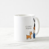 Corgi Mama Coffee Mug personnalisé (Devant droit)