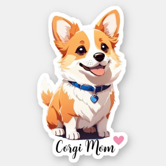 Corgi mama Dog Sticker