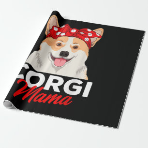 Corgi Mama Schattige Corgi Dog Cadeaupapier