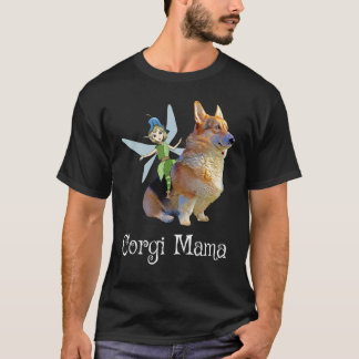 Corgi Mama Schattige Pembroke Welsh Corgi & Fee Re T-shirt