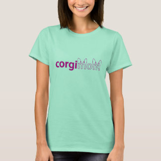 Corgi mama Womens Ringer T-shirt
