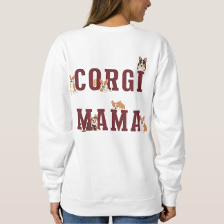 Corgi Maman Sweatshirt Confortable à Typographie E