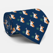 Corgi met Butterfly Stropdas (Opgerold)