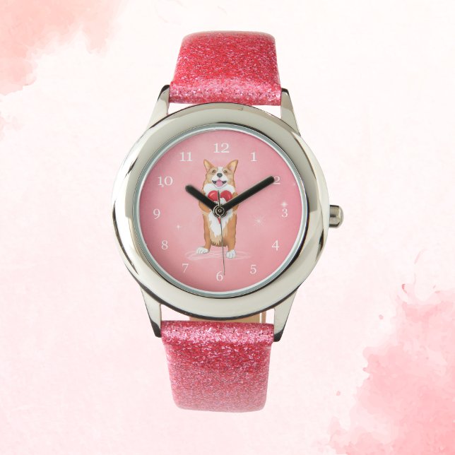Corgi met een hart horloge (Creator heeft geüpload)
