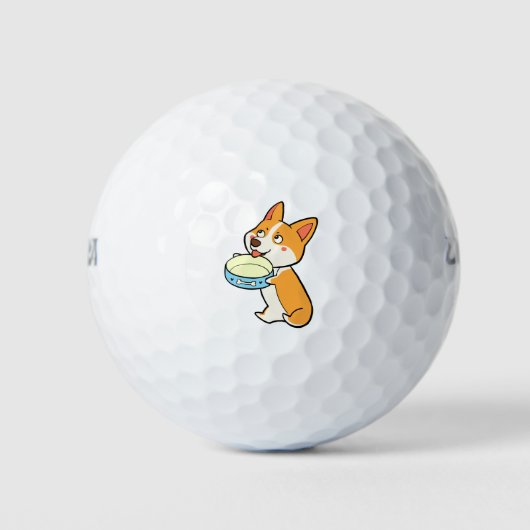 Corgi met gerecht golfballen (Voorkant)