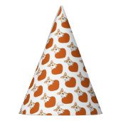 Corgi met hartverwarmingstoestel feesthoedjes (Links)