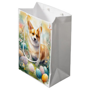Corgi met Pasen Eieren Vakantie Medium Cadeauzakje