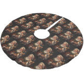 Corgi met Sinterklaas Feestelijke Kerstmis Kerstboom Rok (Gekanteld)