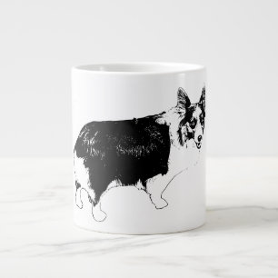 Corgi met sterrenlicht Krijgt je dag goed op gang Extra Grote Beker