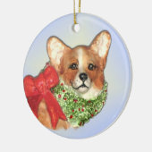 Corgi met Wreathe Ornament (Links)
