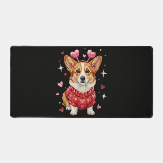 Corgi Mignon Cœur Saint Valentin (Recto)