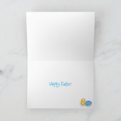 Corgi mignonne et lièvre Carte Pâques (Intérieur)