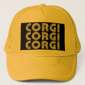 Corgi Modern White Text Trucker Pet (Voorkant)