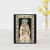 Corgi Moeder Tarotkaart Skelet Hond Liefhebber Sok Kaart (Gele Bloem)