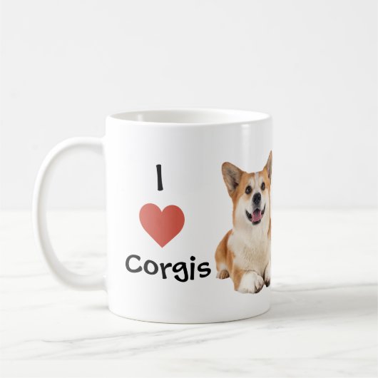 Corgi Mok Ik hou van Corgis (Links)